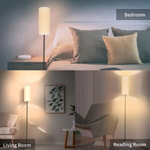 Karjoefar Floor Lamp for Living Room, Modern Floor Lamp with Remote Control, Stepless Dimmable 12W Bulb Included, Standing Lamp Tall Lamps for Living Room Bedroom