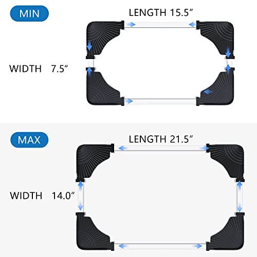 LABOBOLE Computer Tower Stand, Premium PC Tower Stand, PC Stand, Desktop Stand with Rolling Caster Wheels, Computer Stand for Gaming PC Case, CPU Stand Fits Most Gaming PC and Printer Under Desktop