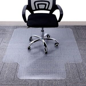 aibob chair mat for low pile carpet floors, flat without curling, 36 x 48 in, office carpeted floor mats for computer chairs desk