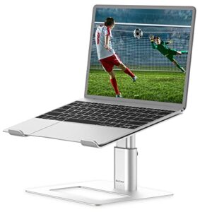 boyata laptop stand, ergonomic aluminum height adjustable computer stand laptop riser holder for desk, compatible with macbook pro/air, dell, lenovo, hp, samsung, more laptops 11-17″