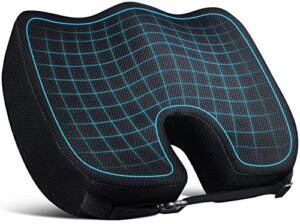dreamer car seat cushions for office chairs/sciatica pain relief pillow – memory foam office chair cushions/desk chair cushion/computer chair cushion for tailbone pain relief
