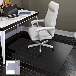 sharewin chair mat for hard wood floors – 36″x47″ heavy duty floor protector – easy clean