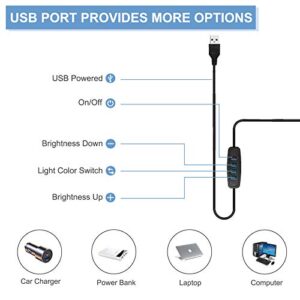 LED Desk Lamp,Adjustable Swing Arm Desk Lamp with Clamp,Dimmable Desk Light Eye-Care Table Light, Memory Function, 3 Color Modes, 10-Level Brightness Table Lamp for Home, Office, Study, Reading