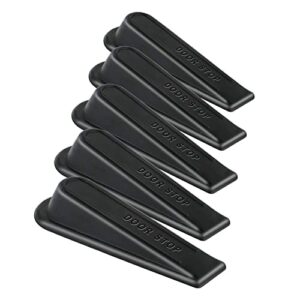 rubber doorstopper wedge suitable for all floors non-scratching and anti-slip design (5 packs)