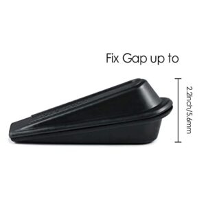 Rubber Doorstopper Wedge Suitable for All Floors Non-Scratching and Anti-Slip Design (5 Packs)