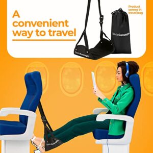 Airplane Footrest (Travel Comfortably), Perfect Airplane or Office Footrest to Relax Your Feet - Airplane Foot Hammock for Airplane Travel Accessories, Desk Foot Hammock, Airplane Essentials