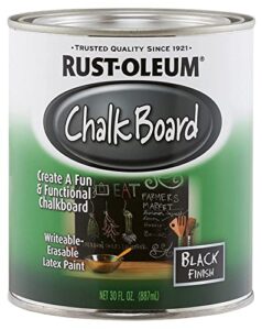 rust-oleum specialty paint 206540 chalkboard brush-on, black, 30-ounce, 30 ounce, fl oz