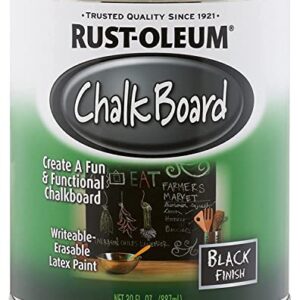 Rust-Oleum Specialty Paint 206540 Chalkboard Brush-On, Black, 30-Ounce, 30 Ounce, Fl Oz