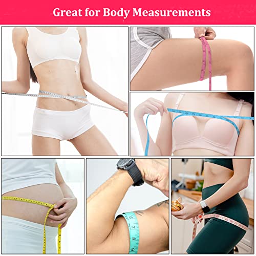 Tape Measures 24 Pack Measuring Tape Bulk for Body Sewing Tailor Cloth Craft Supplies Knitting Projects Measurement Double Scale 150cm/60inch