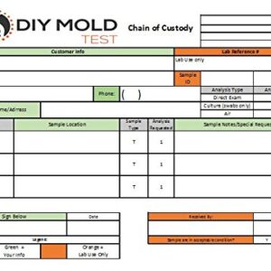 MIN Mold Test Kit, Mold Testing Kit (3 tests). Lab Analysis and Expert Consultation included