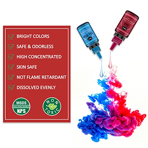 Candle Dye - 24 Colors Liquid Candle Making Dye for DIY candle making supplies Kit, Food Grade Ingredients Oil-Based Candle Coloring for Soy Wax Dyes, Beeswax, Gel Wax, Paraffin Wax - Each 0.35oz/10ml