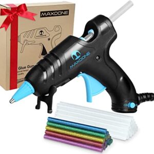 Hot Glue Gun Mini Glue Gun - MAXDONE Glue Gun Kit Glue Sticks 30PCS Crafting High Temp Heat up Fast Small Clear and Colored Sticks, Ideal for Quick Repairs DIY Projects Arts Classroom 20W New Releases