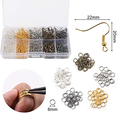 SGHUO 30pcs Leather Earring Making Kit Include 4 Kinds of Faux Leather Sheet and Tools for Earrings Craft Making Supplies