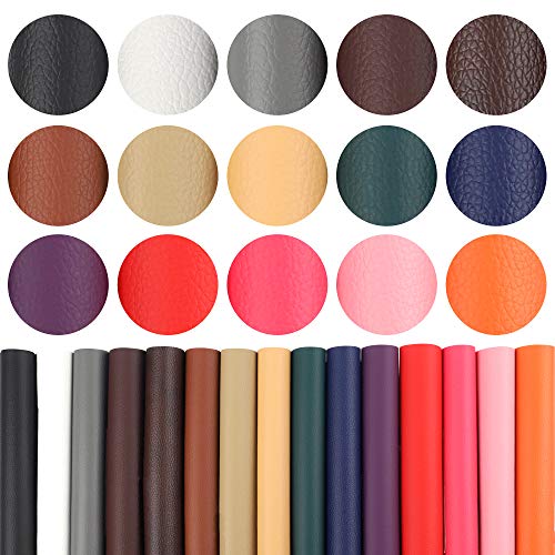 SGHUO 30pcs Leather Earring Making Kit Include 4 Kinds of Faux Leather Sheet and Tools for Earrings Craft Making Supplies