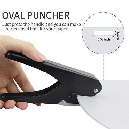 MyLifeUNIT Slot Puncher, Badge Hole Punch for Id Card, PVC Slot and Paper, Heavy-Duty Hole Punch for Pro Use