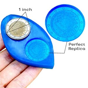 BBDINO Silicone Mold Making Kit, Mold Making Silicone Rubber 30A N.W. 42 Oz, Platinum Silicone Mold Making Rubber, 1:1 by Volume, Ideal for Casting Resins Molds & Silicone Molds ( Blue)