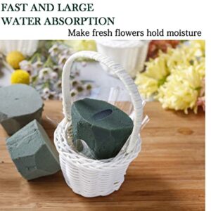 SupKing 8 Pcs Floral Foam Round Artificial Flower Foam Styrofoam Blocks for Flower Arrangements 3.2”x1.6" Dry and Wet Green Plant Foam Florist Foam for Fresh Flowers