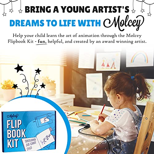 Flip Book Kit - LED Lightbox for Drawing and Tracing & 240 Sheets Animation Paper for Flip Books A5 Flipbook Kit: Led Light Box/Light Tablet for Tracing Flip Book Paper with Screws Flipbook Light Pad