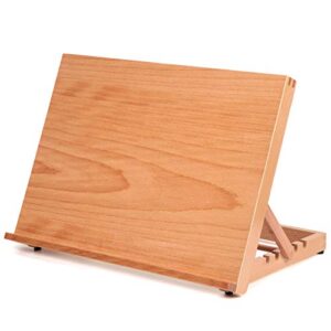 falling in art 5-position wood drafting table easel drawing and sketching board, 16 1/2 inches by 12 1/8 inches