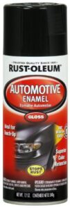 rust-oleum available 252462 automotive 12-ounce enamel spray paint, gloss black, 12 ounce, 11 fl oz