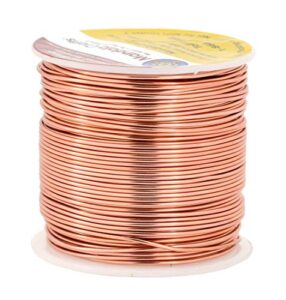mandala crafts 12 14 16 18 20 22 gauge anodized jewelry making beading floral colored aluminum craft wire (18 gauge, copper)