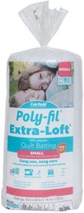 fairfield poly-fil extra-loft batting crib 45″ x 60″