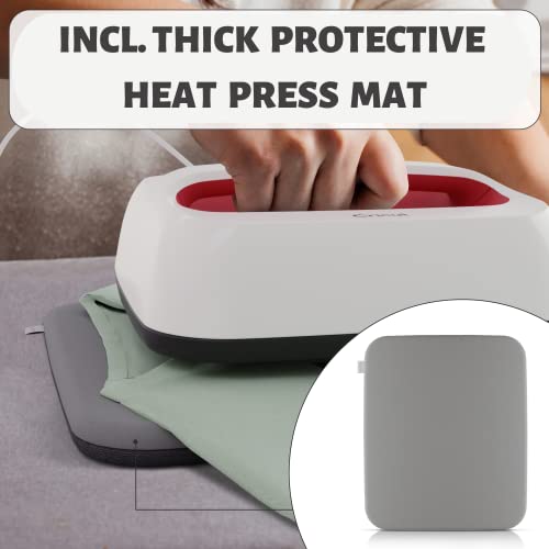 The Ultimate Heat Press Accessories Bundle for Cricut Easy Press - The Perfect Heat Transfer Mat and Vinyl Bundle for Beginners or Skilled Crafters - Create Amazing HTV Projects Effortlessly