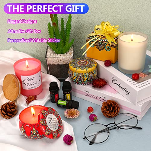 SAEUYVB Candle Making Kit - Candle Making Kit for Adult - Candle Making Kit with Hot Plate - Full Set Candle Making Supplies - DIY Starter Soy Candle Making Kit - Perfect as Home Decorations