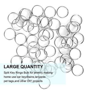 200PCS Key Rings, Split Bulk Keyrings for Keychain and Crafts (25mm)