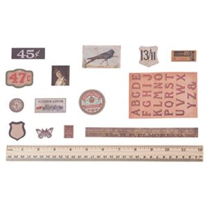 Tim Holtz Idea-ology Thrift Shop Ephemera Pack, 54 Count