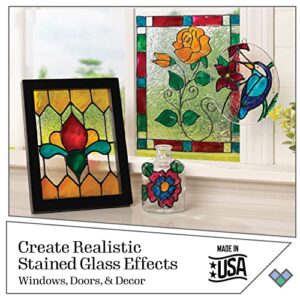 Gallery Glass Jewel Tones PROMOGGJL22 Stained Kit, 8 Piece Glass Paint Set for DIY Arts and Crafts, Perfect for Beginners and Artists