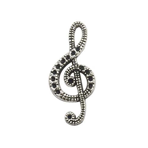 70pcs Craft Supplies Instrument Silver Music Notes Charms Pendants for Crafting, Jewelry Findings Making Accessory for DIY Necklace Bracelet Earrings HM211