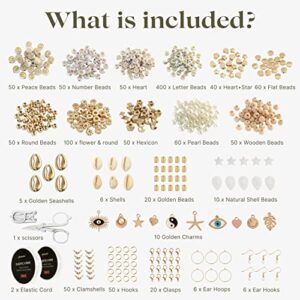 10500+ pcs Clay Beads for Bracelets Making Kit - Heishi Beads Kit for Jewelry Making - Polymer Clay Beads Bracelet Making Kit for Girls and Adults - Clay Bead Kit - Preppy Bracelet Maker Kit