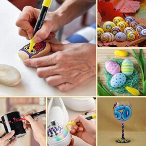 Mr. Pen- Acrylic Paint Marker Pens, 8 Colors, Acrylic Paint Pens for Rocks Painting, Glass, Wood, Ceramic, Fabric, Canvas, Mugs, Scrapbooking, Rock Painting Pens, Rock Art, Glass Painting Supplies