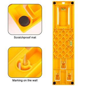 Picture Hanging Tool with Level Easy Frame Picture Hanger Wall Hanging Kit (Yellow Hanging Tool)