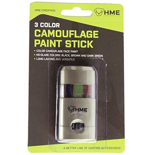 HME Products 3 Color Camo Face Paint Stick, Multi, One Size