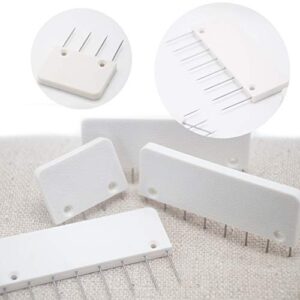 LAMXD Knit Blockers & Pin Kit,Knit Blocking Combs – Set of 25 Combs for Blocking Knitting, Crochet, Lace or Needlework Projects – Extra 100 T-pins – for use with Blocking Mats for Knitting Mat…