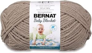 bernat baby blanket bb baby sand yarn – 1 pack of 10.5oz/300g – polyester – #6 super bulky – 220 yards – knitting/crochet