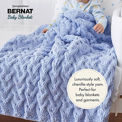 Bernat Baby Blanket BB Baby Sand Yarn - 1 Pack of 10.5oz/300g - Polyester - #6 Super Bulky - 220 Yards - Knitting/Crochet