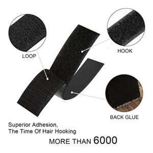 Double-Sided Adhesive, 8M Extra Strong Self-Adhesive Hook and Loop Tape Roll Sticky Back Strip with Strong Adhesive Tape Strip Fastener 8.8 Yards, 20mm Wide Black Used in Sewing, School, Office, Home