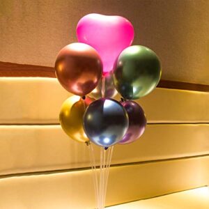 6 Sets Balloon Stand Kit, Table Balloon Stand Holder, Reusable Centerpiece with Base for Birthday Decorations, Party, Wedding and Graduation Decorations