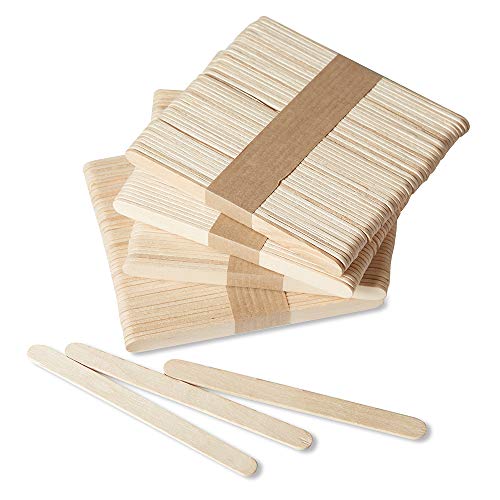 hand2mind Natural Wood Craft Sticks Bulk Set, Popsicle Sticks for Crafts, Waxing Sticks, Classroom Art Supplies, Art Sticks, Sticks for Crafting, Kids Art Supplies, 4-1/2 x 3/8 in. (Pack of 1,000)