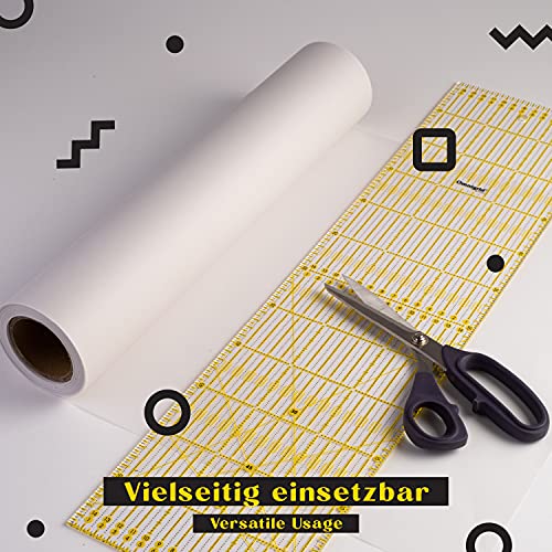 Tritart White Tracing Paper Roll 16 inch x 164 feet - 50 g/m² Sewing Pattern Paper for Ink, Pencil & Markers - Trace Paper for Sewing&Dressmaking - Sketch & Drafting Paper roll - Sewing Tracing Paper