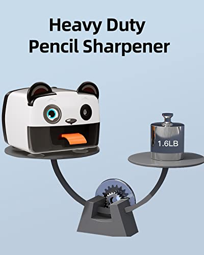 ZMOL Electric Pencil Sharpener，Heavy Duty Pencil Sharpeners for Classroom，Cute Pencil Sharpener Plug in for Kids,Auto-Stop Pencil Sharpener for No.2 / Colored Pencils，Best Electric Pencil Sharpener