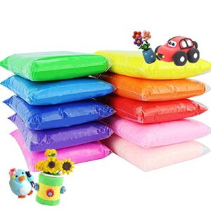 24 Colors Air Dry Clay Magical Kids Clay Ultra Light Modeling Clay Artist Studio Plasticine Toy Safe and Non-Toxic Modeling Clay