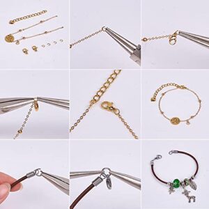 Pandahall 6 Colors Jewelry Finding Kits with 5mm Open Jump Rings & 12x6mm Lobster Claw Clasp for DIY Bracelet Necklace Jewelry Making