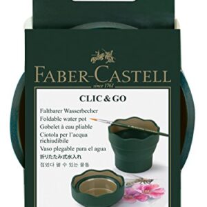 Faber-Castell Clic & Go Artist Water Cup - Dark Green