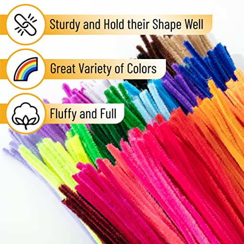 Mr. Pen- Pipe Cleaners, 324 pcs, 27 Colors, Chenille Stems, Pipe Cleaners Craft Supplies, Craft Pipe Cleaners, Chenille Stems Pipe Cleaners, Pipe Cleaners Bulk, Fuzzy Pipe Cleaners