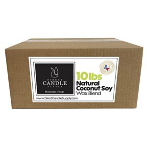 coconut soy wax blend candle making – 10 & 20 lb. creamy blend for high load fragrance formulation – (10 lb)