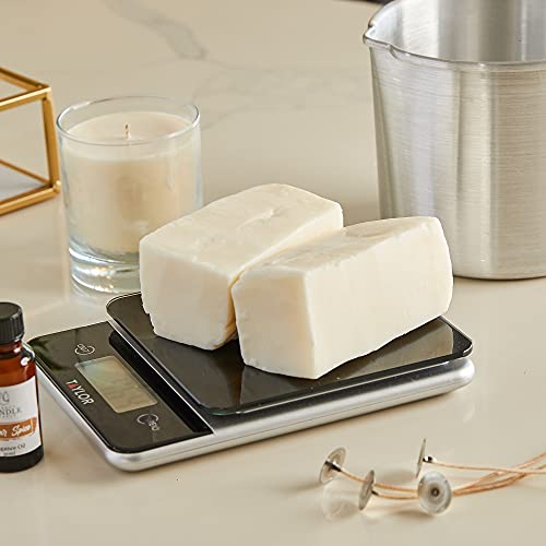Coconut Soy Wax Blend Candle Making - 10 & 20 lb. Creamy Blend for High Load Fragrance Formulation - (10 lb)
